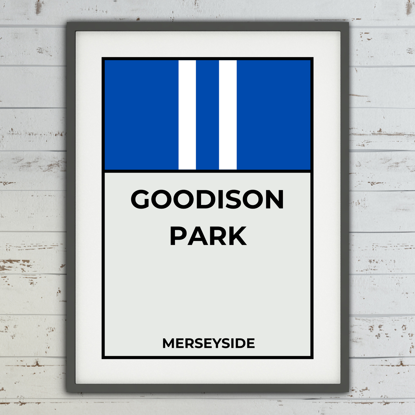 Everton Football Monopoly Print Wall Art Poster Goodison Park