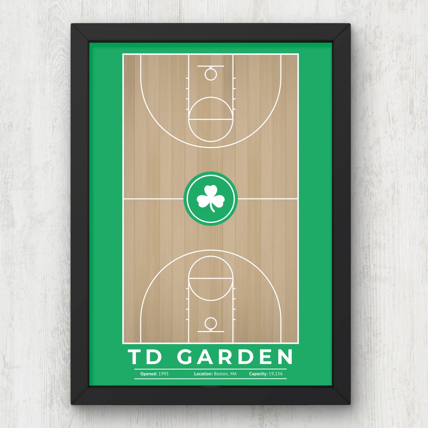 Boston Celtics, TD Garden Art,Basketball Print