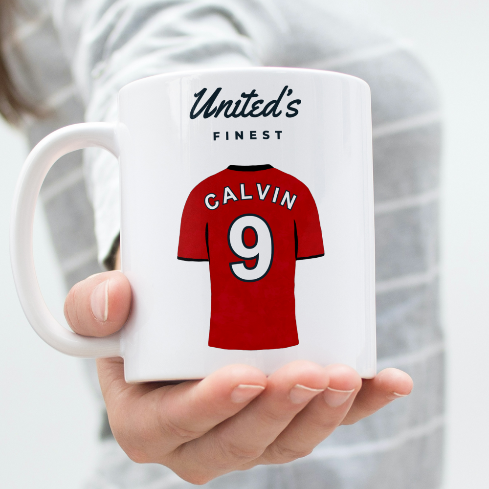 Personalised Manchester Utd Mug, Custom Football Mug