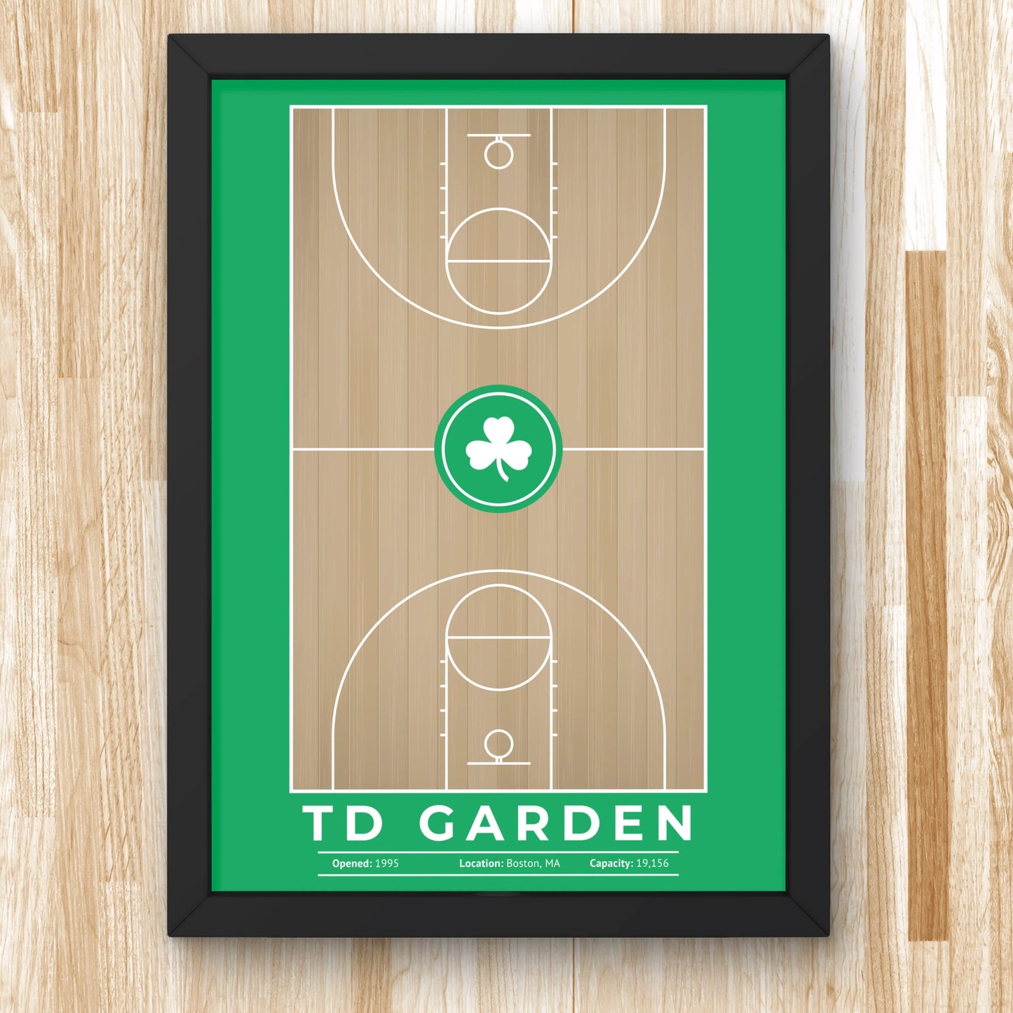 Boston Celtics, TD Garden Art,Basketball Print
