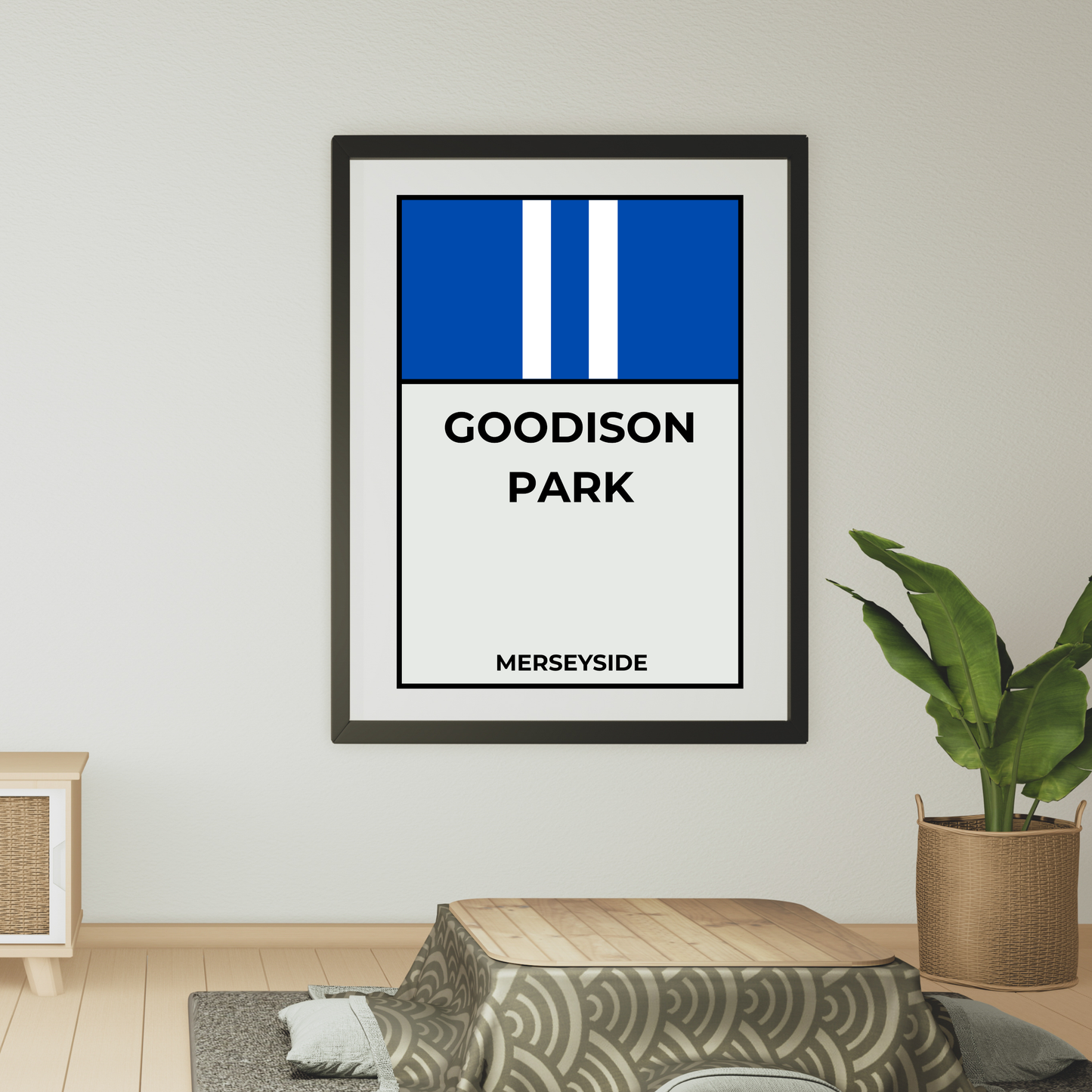 Everton Football Monopoly Print Wall Art Poster Goodison Park