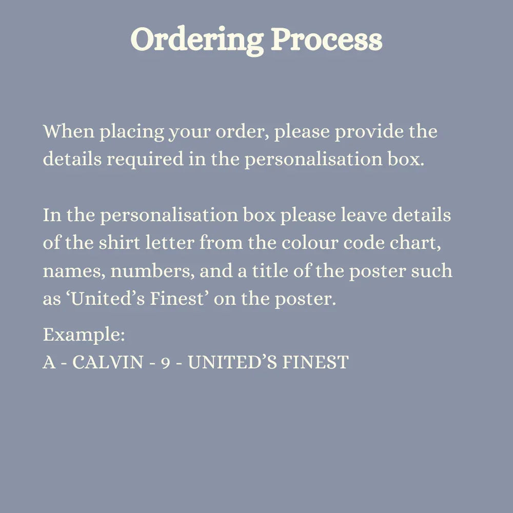 Personalised Football Print, Football Shirt Art Gift, Football Birthday