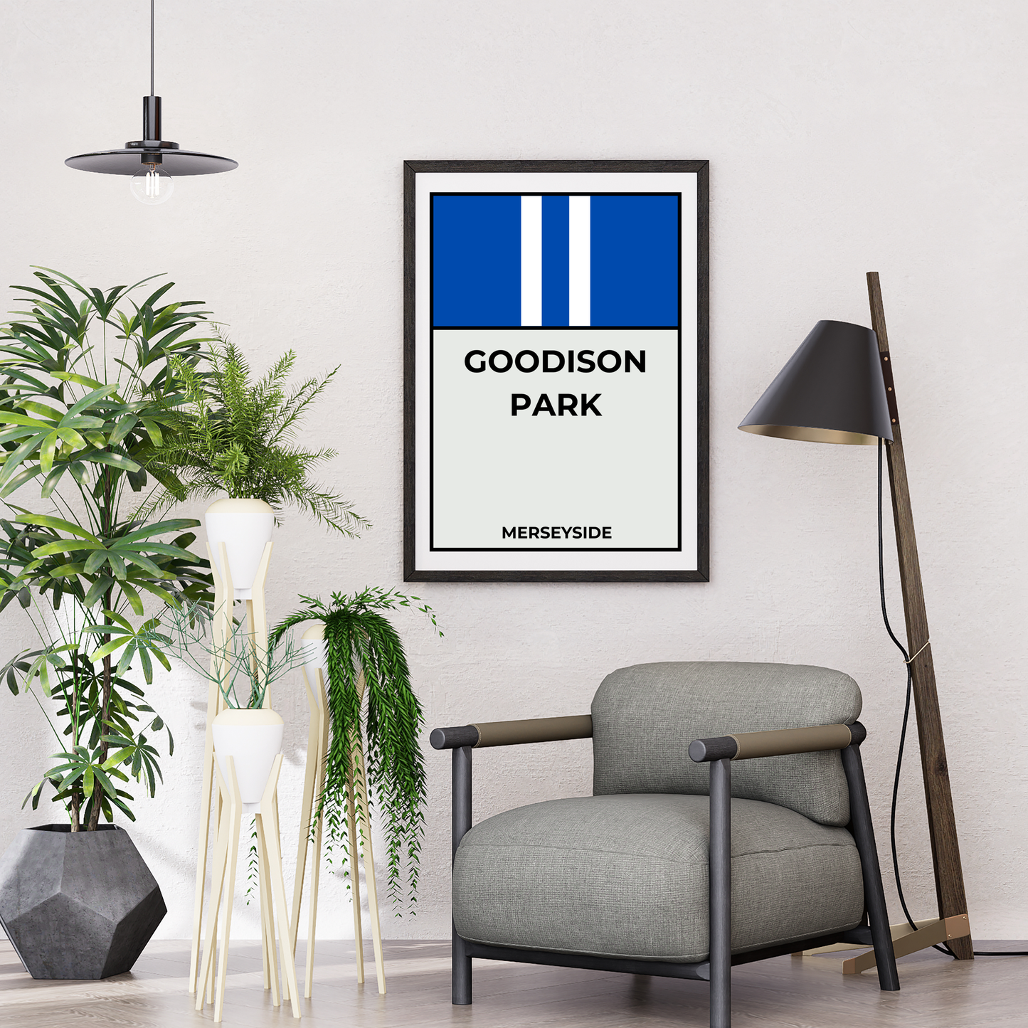 Everton Football Monopoly Print Wall Art Poster Goodison Park