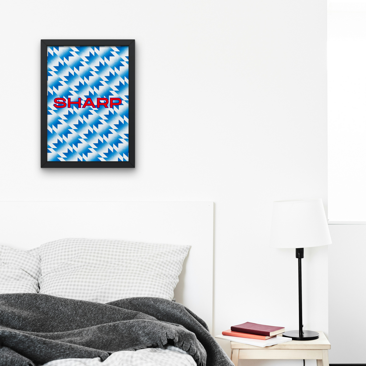 Retro Man Utd Print Wall Art Poster 1990s Retro Away Kit Art