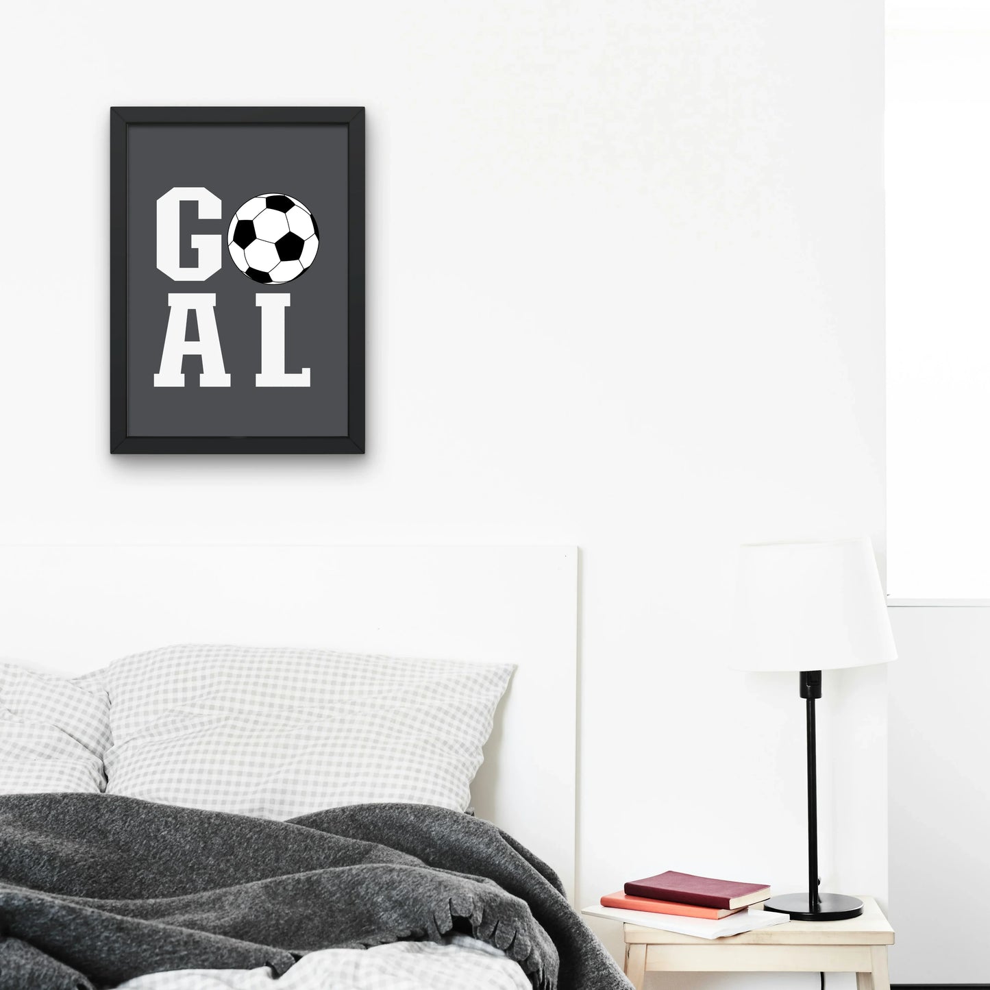 Goal Football, Footballer Art, Football Print For Kids Bedroom