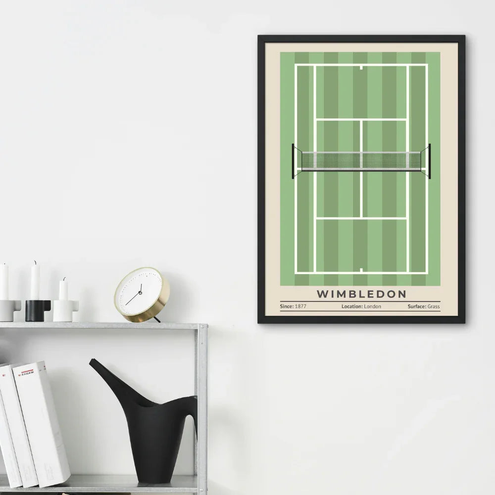 Tennis Set of 4 Posters, Wimbledon, Australian Open, French Open, US Open