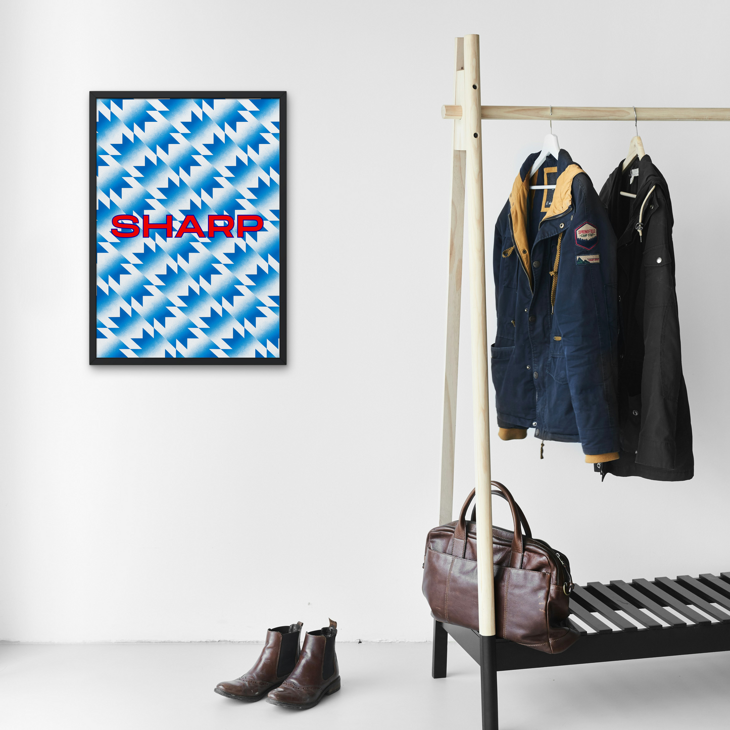 Retro Man Utd Print Wall Art Poster 1990s Retro Away Kit Art