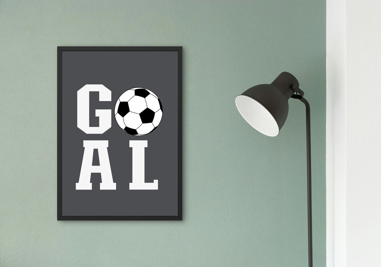Goal Football, Footballer Art, Football Print For Kids Bedroom