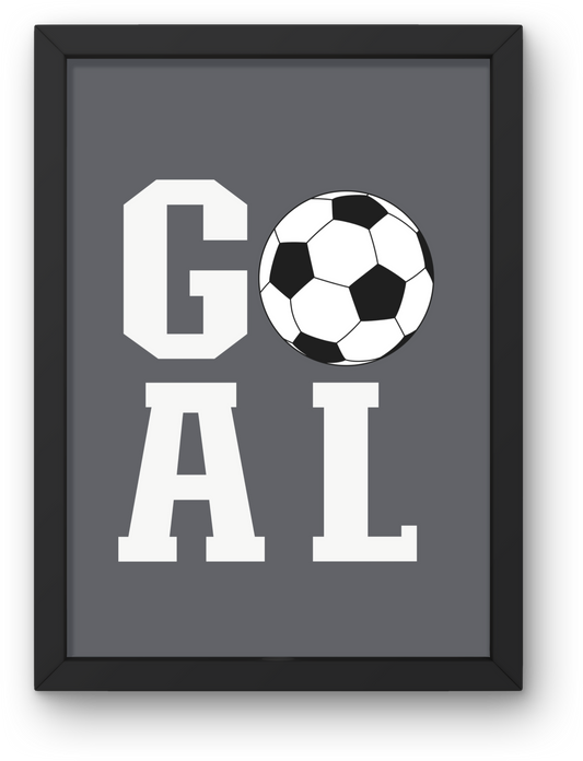 Goal Football, Footballer Art, Football Print For Kids Bedroom